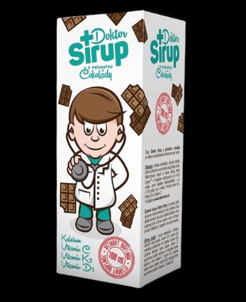 Doktor Sirup kalciový sirup s príchuťou čokolády 100 ml
