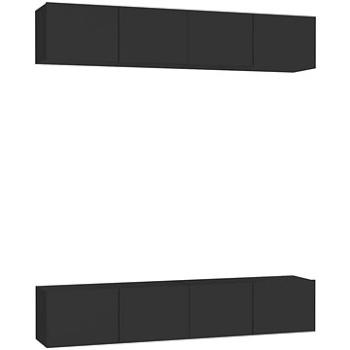 SHUMEE, 4 ks, čierna, 80 × 30 × 30 cm (3078745)