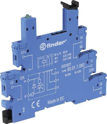 Finder 93.01.7.024 pätice pre relé S úchytným strmeňom, s LED diódou, S EMV odrušením Vhodné pre sériu: Finder rad 34 Fi
