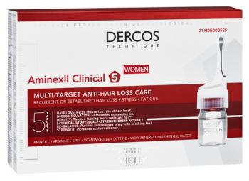 Vichy Multiúčelová kúra proti vypadávaniu vlasov pre ženy Dercos Aminexil Clinical 5 21 x 6 ml