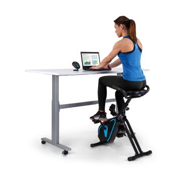 Capital Sports Azura Desk Bike, domáci trenážer, zotrvačník s hmotnosťou 7,5 kg, remeňový pohon