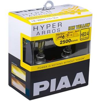 PIAA Hyper Arros Ion Yellow 2500KK HB3/HB4 – teplé žlté svetlo 2500 K na použitie v extrémnych podmi (HE-999Y)
