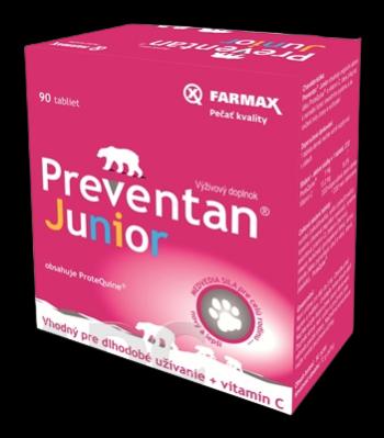 Preventan FARMAX Junior + Vitamín C 90 tabliet