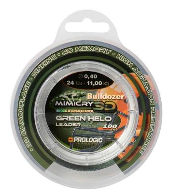 Prologic šokový vlasec mimicry green helo leader 100 m-priemer 0,60 mm / nosnosť 21,3 kg