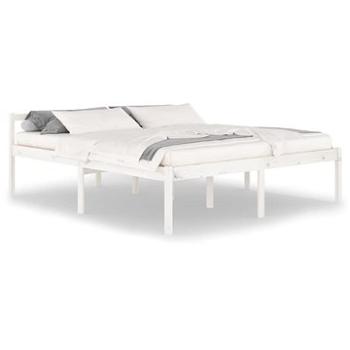 Rám postele biely masívna borovica 180 × 200 cm Super King, 810630