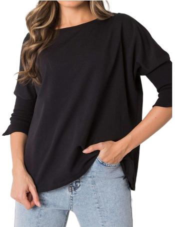 čierne dámske oversize tričko s 3/4 rukávmi vel. L/XL