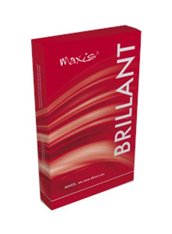Maxis Brillant stehenné pančuchy nekľzavé veľkosť 4, krátke so špicou a krajkou bronz