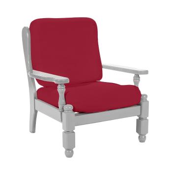 Blancheporte Pružný jednofarebný poťah na rustikálne kreslo bordó operadlo + sedadlo