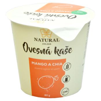 NATURAL JIHLAVA Ovsená kaša mango a chia bez lepku natural 80 g