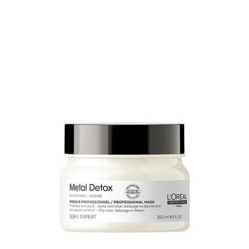 L´Oréal Professionnel Maska pre farbené a poškodené vlasy, pre lesk vlasov, dlhšie trvajúcu farbu, bohatá textúra Serie Expert Metal Detox ( Professional Mask) 250 ml