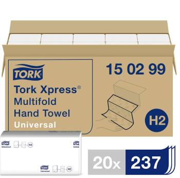 papierové utierky, skladané TORK Xpress Multifold Universal 150299, 4740 listov ks/balenie