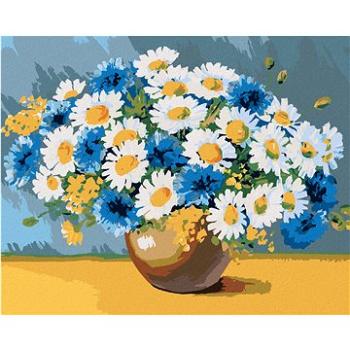 Maľovanie podľa čísel – Margarétky s ďalšími jarnými kvetmi (HRAbz33247nad)