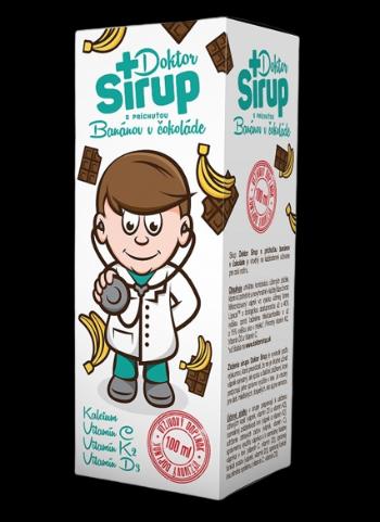 Doktor Sirup s príchuťou banánov v čokoláde 100 ml