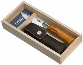 Opinel Wooden Gift Box N°08 Carbon + Sheath