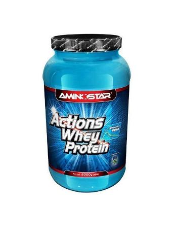 Aminostar Whey Protein Actions 65% Příchuť: Strawberry, Balení(g): 2000g