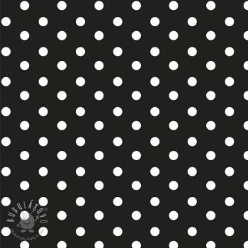 Bavlnená látka Dots black