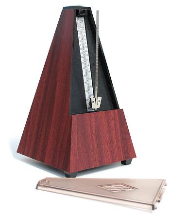 Wittner Metronome Pyramid shape Mahogany grain 812K