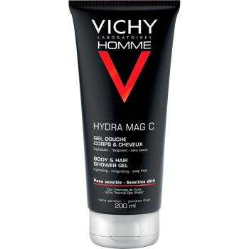 Vichy Homme Hydra-Mag C sprchový gél na telo a vlasy 200 ml