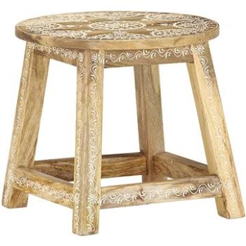 287445 Hand-painted Stool 38x38x35 cm Solid Mango Wood, 287445