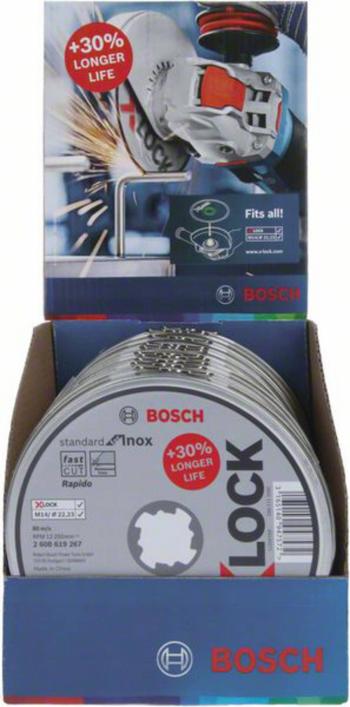Bosch Accessories  2608619267 rezný kotúč rovný  125 mm 22.23 mm 10 ks