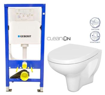 GEBERIT DuofixBasic bez tlačidla + WC CERSANIT ARTECO CLEANON + SEDADLO 458.103.00.1 X AT1