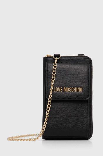 Peňaženka Love Moschino dámska, čierna farba, JC5701PP1LLD0000