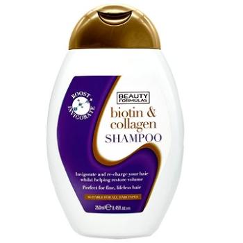 BEAUTY FORMULAS Šampón s biotínom a kolagénom pre jemné unavené vlasy 250 ml (5012251013598)