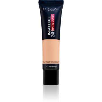 L’Oréal Paris Infallible 24H Matte Cover dlhotrvajúci make-up s matným efektom 200 Golden Sand 30 ml