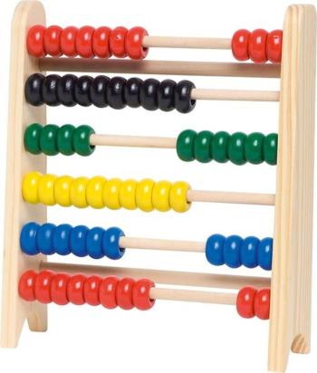 Malé drevené počítadlo s farebnými korálkami Mini wooden abacus