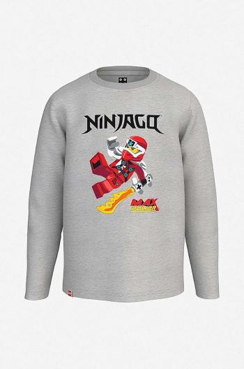 Detské tričko s dlhým rukávom Lego M12010578 T-Shirt LS 12010578 912 šedá farba, s potlačou,