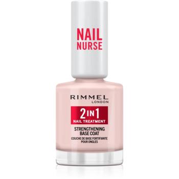 Rimmel Nail Nurse 2-in-1 podkladový lak na nechty so spevňujúcim účinkom 12 ml