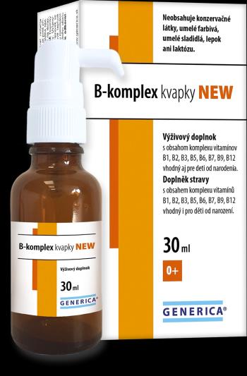 Generica B-komplex kvapky NEW pre deti od narodenia 30 ml