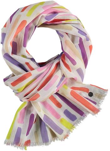Fraas Dámský bavlněný šátek Stripe Design 609033 - růžová