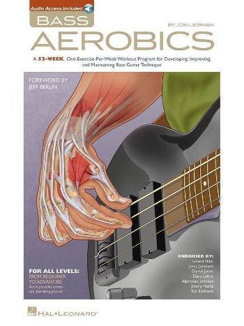 Hal Leonard Bass Aerobics Book with Audio Online Noty