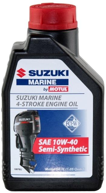 Suzuki Marine 4-Stroke Engine Oil SAE 10W-40 Semi-Synthetic 1 L Lodný motorový olej 4 takt