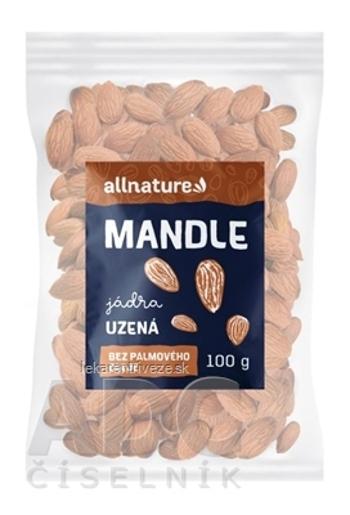 Allnature MANDLE jadrá ÚDENÉ bez palmového oleja 1x100 g