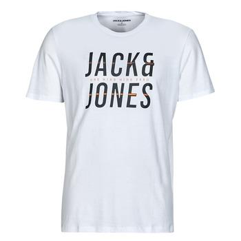 Jack & Jones  Tričká s krátkym rukávom JJXILO TEE SS CREW NECK  Biela