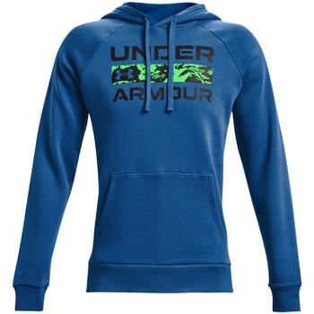 Under Armour  Bundy Rival Fleece Signature Hoodie  Modrá