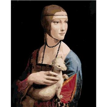 Maľovanie podľa čísel – Dáma s hranostajom (Leonardo da Vinci) (HRAbz33454nad)
