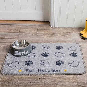 PET REBELLION KOBERCEK POD MISKU, DINNER MATE COUNTRY WALK GREY, 40X60CM (PR-564613)