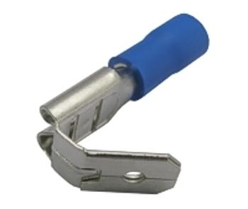 Zdierka faston rozvaděč 6.3mm, vodič 1.5-2.5mm modrý
