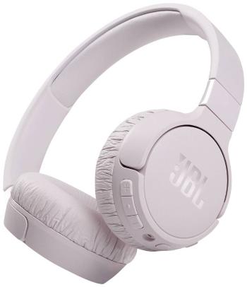 JBL Tune 660 NC Bluetooth Hi-Fi slúchadlá On Ear na ušiach Headset, zložiteľná ružová
