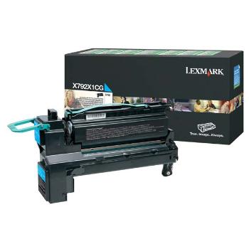 LEXMARK X792X1CG - originálny toner, azúrový, 20000 strán