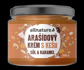 ALLNATURE Arašidový krém s kešu, soľou a karamelom 220 g