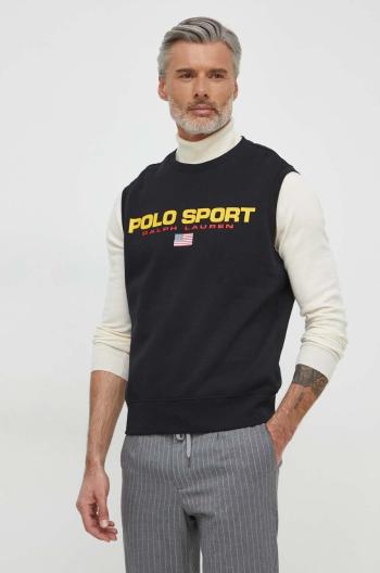 Tričko Polo Ralph Lauren čierna farba, 710938450