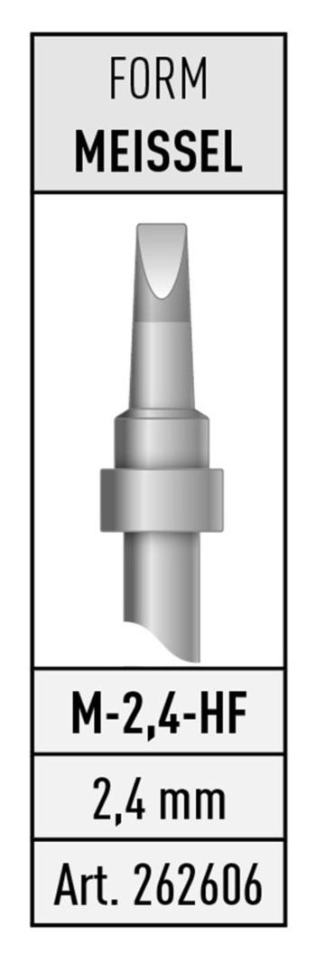 Stannol M-2,4-HF spájkovací hrot dlátová forma   obsah, množstvo obsiahnutého obsahu na objednaný obsah 1 ks