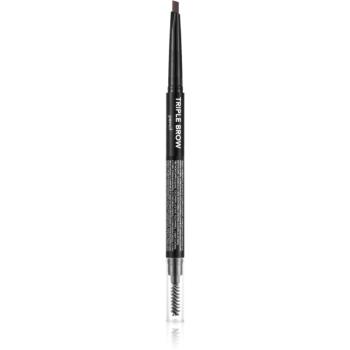 flormar Triple Brow Pencil ceruzka na obočie 3v1 odtieň 002 Auburn 0.75 g