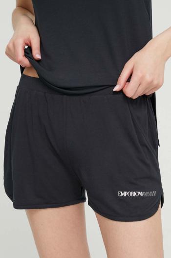 Plážové šortky Emporio Armani Underwear dámske, čierna farba