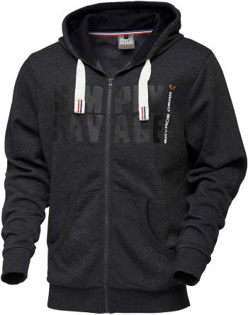 Savage gear mikina simply savage raw zip hoodie-veľkosť s