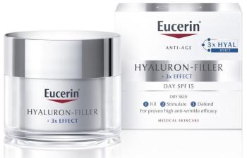 Eucerin Hyaluron-Filler + 3x EFFECT Denný krém SPF 15 pre suchú pleť 50ml